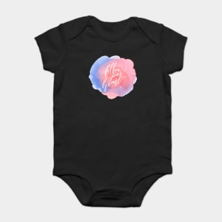 Follow Your Heart Baby Bodysuit